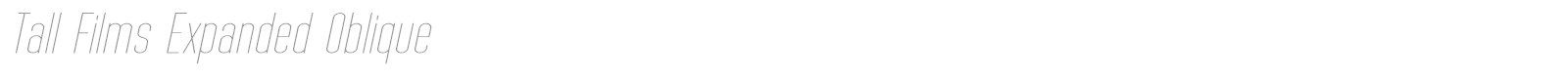 Tall Films font preview